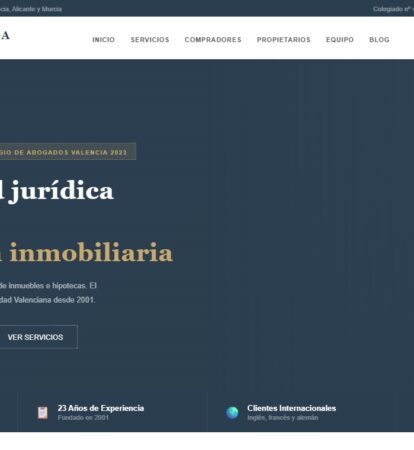 Diseño web para Castellano & Vega realizado por Juridigital