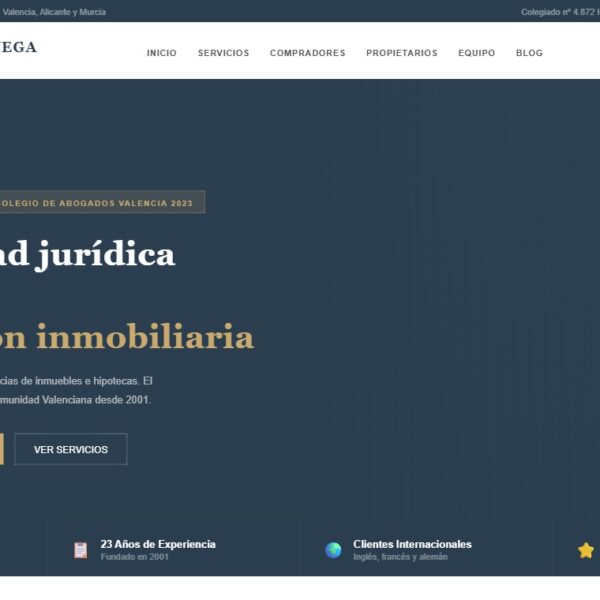 Diseño web para Castellano & Vega realizado por Juridigital