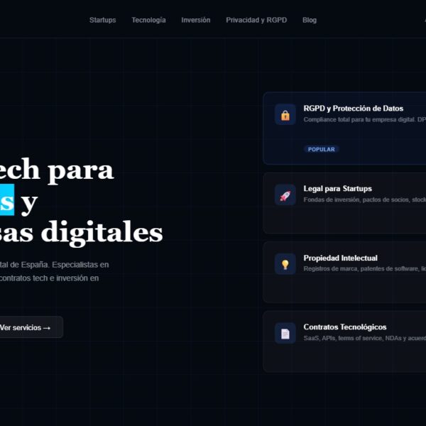 Diseño web para Lex & Partners realizado por Juridigital