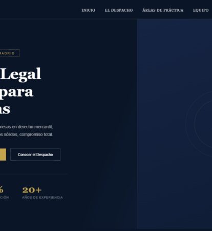 Diseño web para Bufete Martínez Legal realizado por Juridigital
