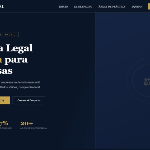 Diseño web para Bufete Martínez Legal realizado por Juridigital