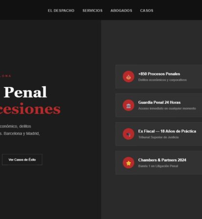 Diseño web para Moreno Legal realizado por Juridigital