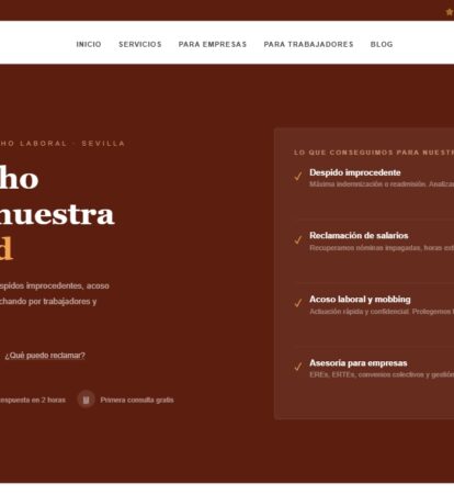 Diseño web para Rodríguez Abogados realizado por Juridigital