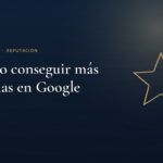 Estrella dorada sobre fondo azul marino, imagen de Juridigital sobre reseñas en Google