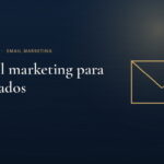 Sobre de correo dorado sobre fondo azul marino, imagen de Juridigital sobre email marketing jurídico